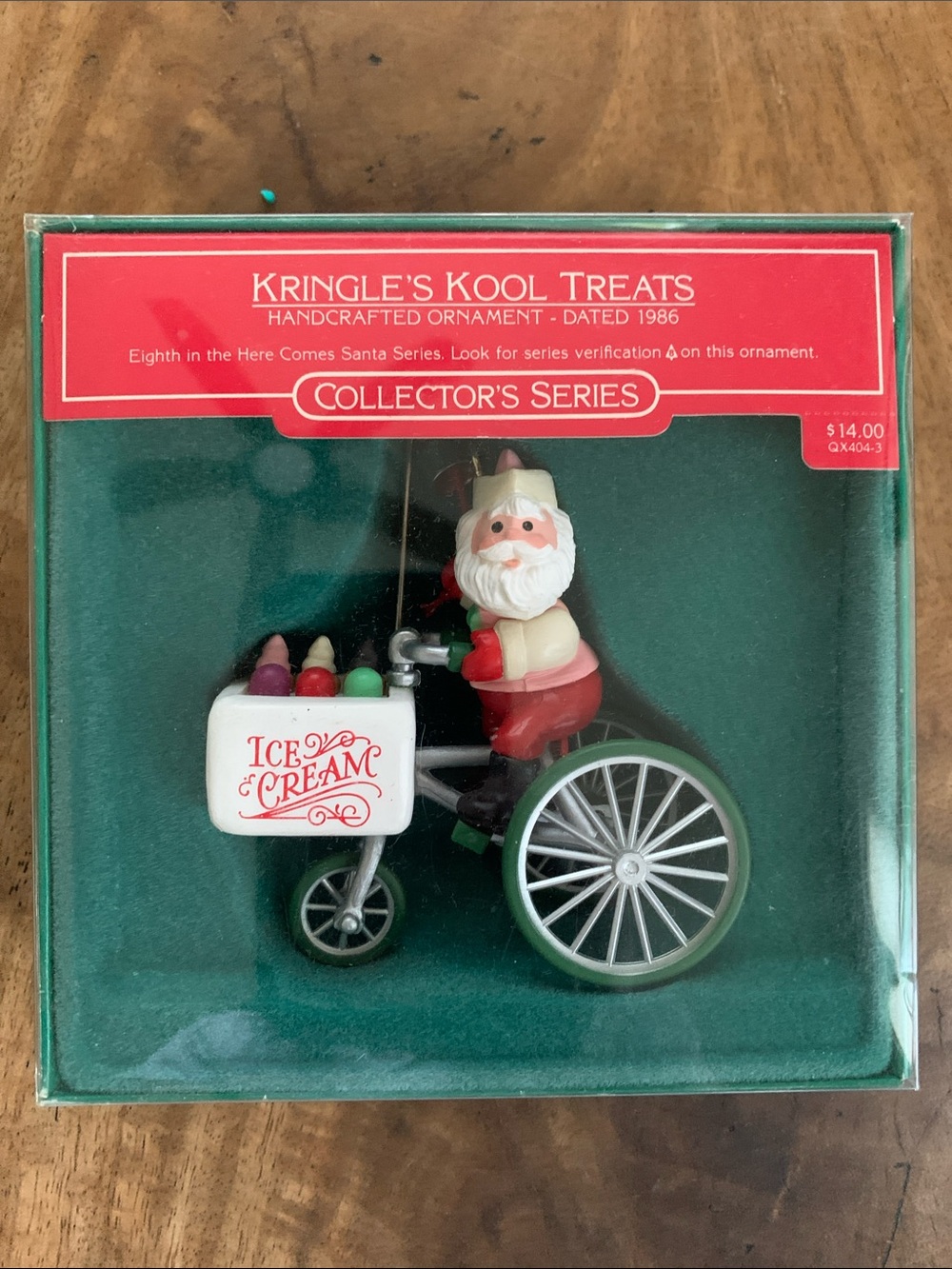 Vintage Hallmark Christmas Ornament 1986 Kringle’s Kool Treats NIB